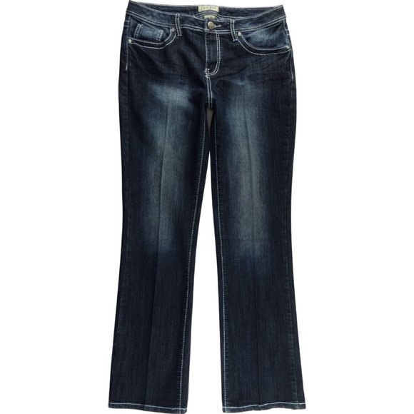 Earl Jeans Boot Cut Flap Pockets Stretch Mid A245 - Picture 1 of 7